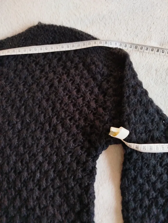 Pull mailles ajourées Sud Express taille M - photo numéro 12