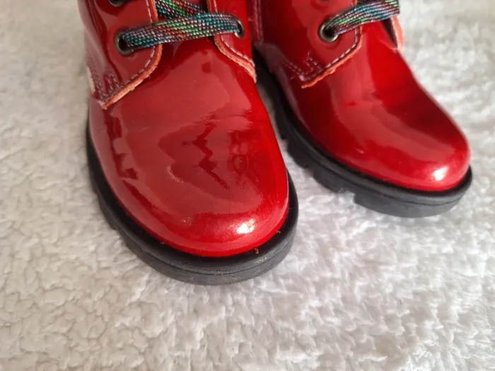 Bottines rouges vernies - photo numéro 2
