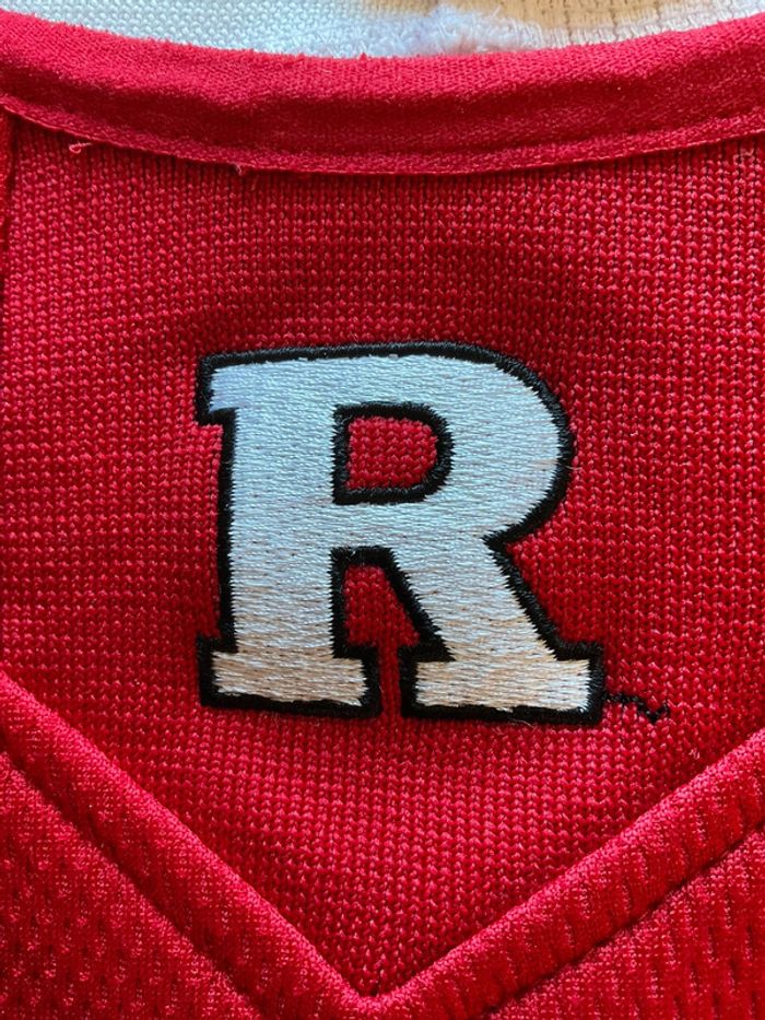 Sweat long à col rond pour homme Majestic Rutgers Scarlet Knights rouge taille XL 190 - photo numéro 4