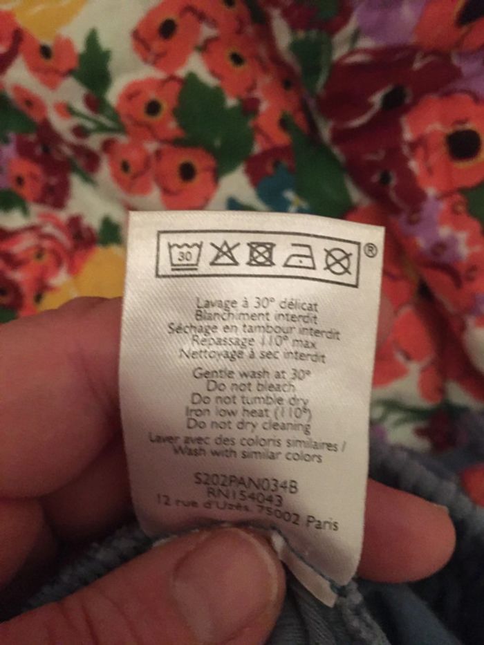 Pantalon de jogging velours côtelé  bleu vintage sezane - photo numéro 3