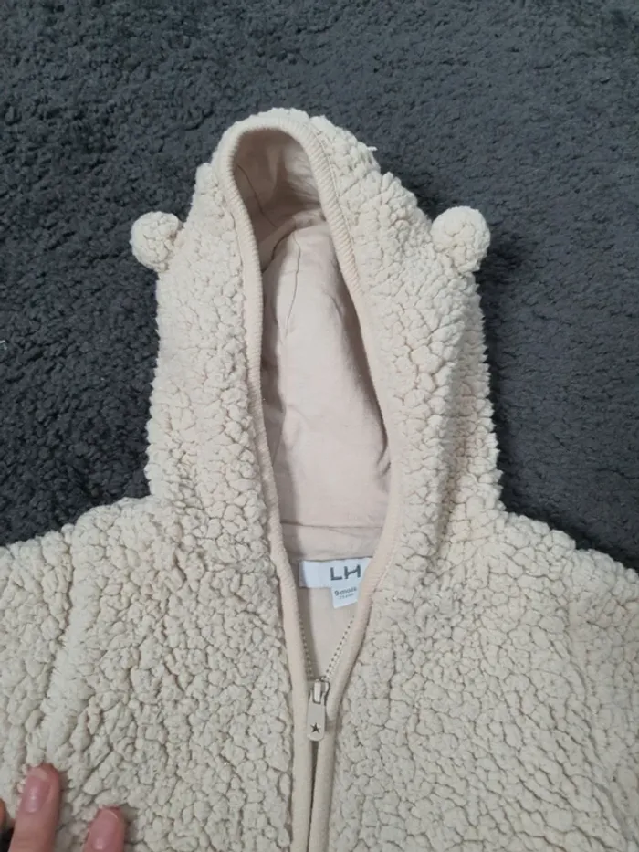 Manteau moumoute taille 9 mois - photo numéro 4