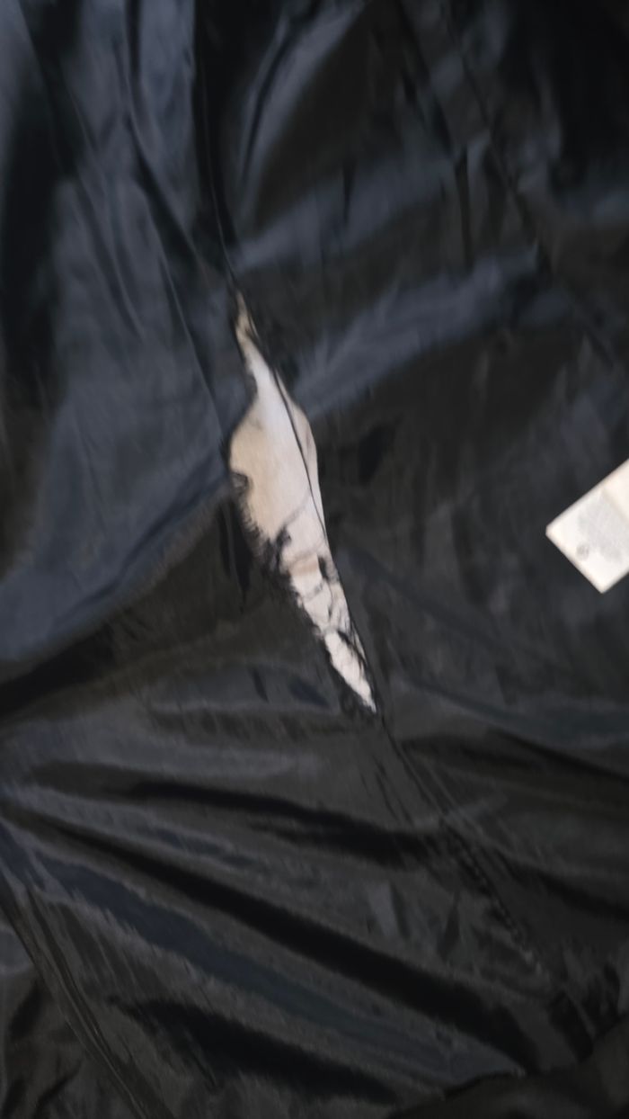 Manteau - Doudoune - veste noir chic & jeune taille 3 - 42 / 44 ( double fermeture ) recoudre l'intérieur - photo numéro 6