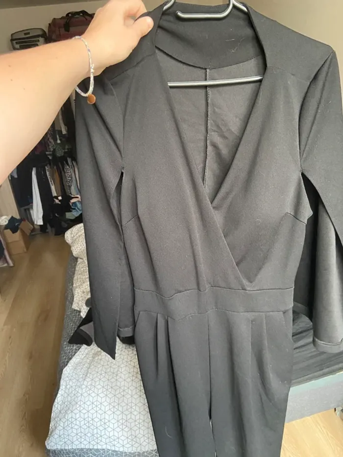 Combinaison pantalon cape soirée L - photo numéro 3
