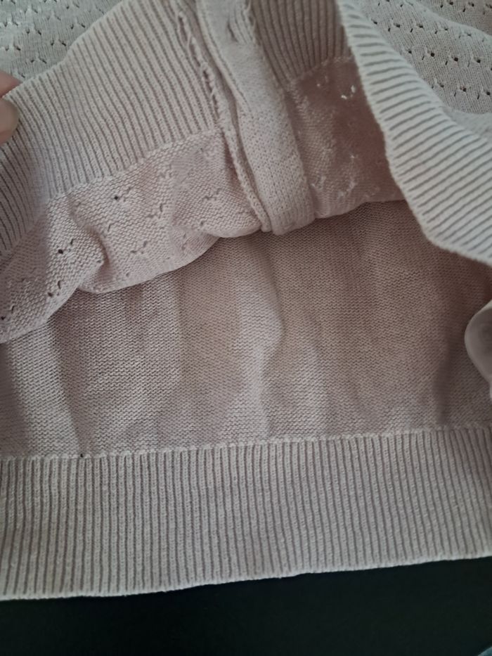 Veste fille h&m vieux rose 9/12 mois - photo numéro 4