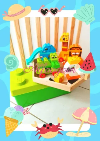 Coffret train des animaux lego