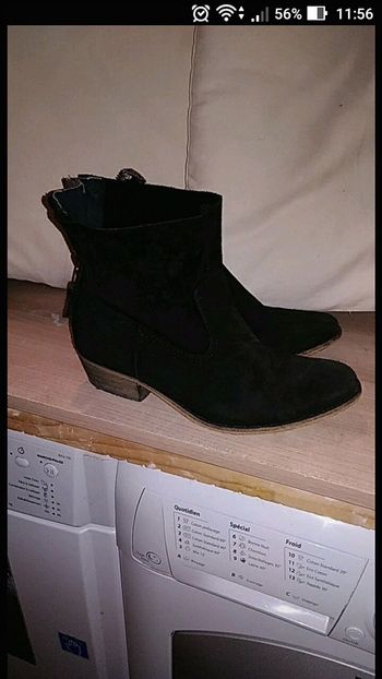 Bottines velours 38