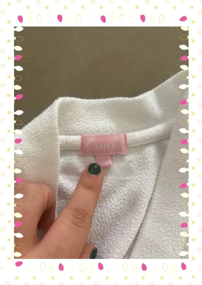 🩰 Gilet cache-cœur blanc Sansha – Taille 10 ans 🩰 - photo numéro 4