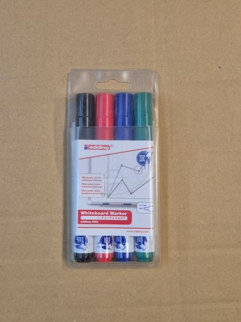 Étui 4 feutres pour tableau blanc Edding