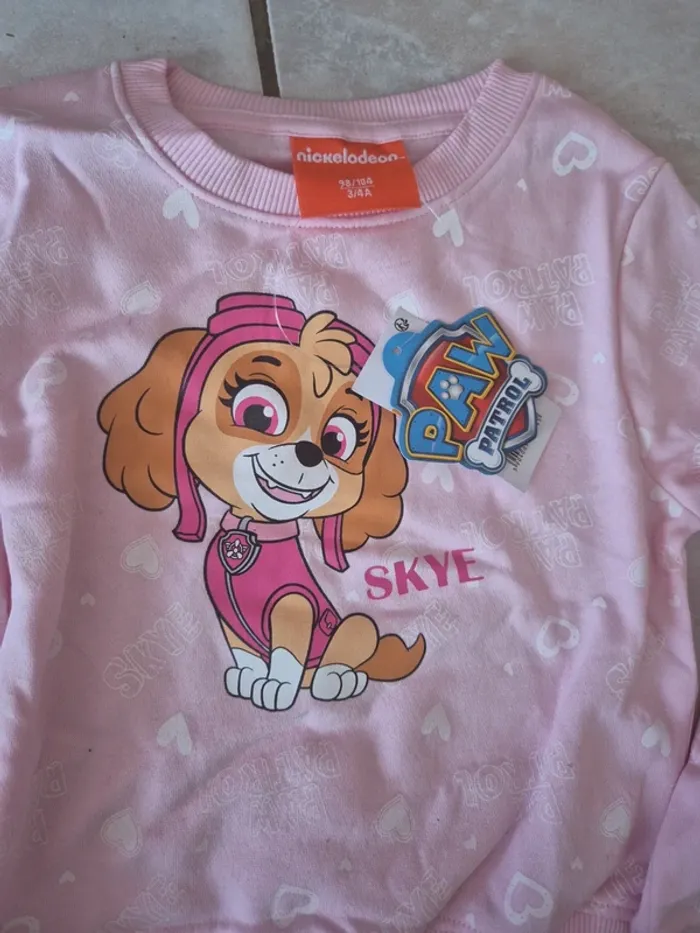 Pull pat patrouille Skye 3-4 ans (98/104 cm) - photo numéro 2