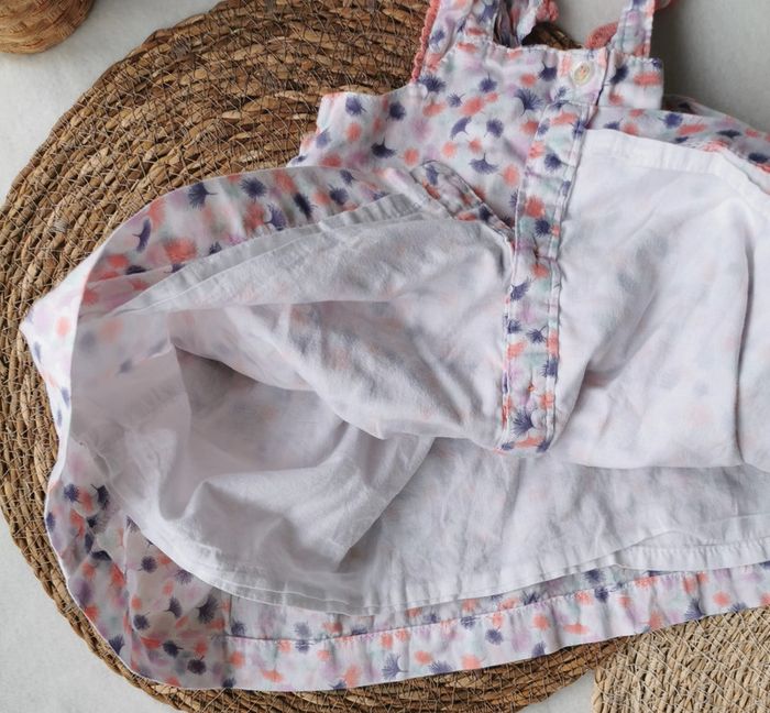 Robe 👣 et bloomer, motif fleuri, 18 mois, sergent major - photo numéro 6