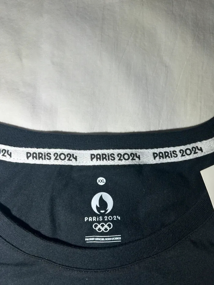 T-shirt noir jeux olympiques Paris 2024 - photo numéro 4