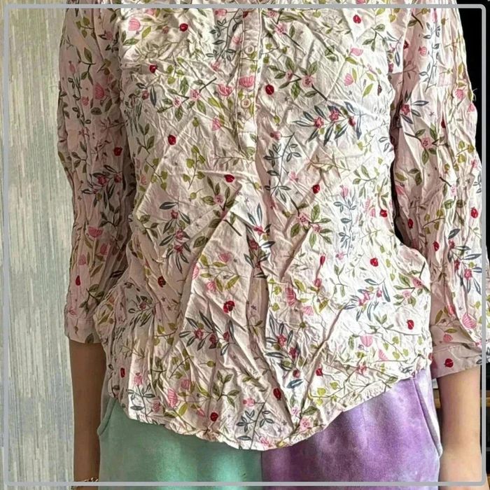 Chemisier motif  floral taille  3xl  mais taille  40 - photo numéro 2