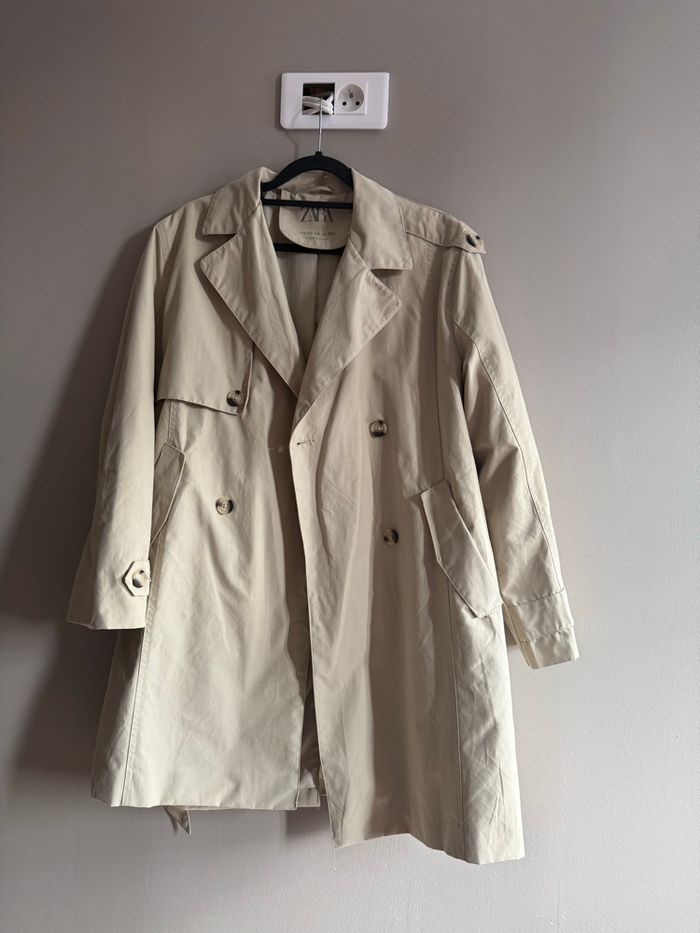 Trench long à ceinture fille - photo numéro 2