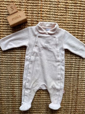Pyjama velours P’tit bisou 3mois / 60cm