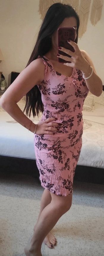 Petite robe rose fleuri La Redoute M