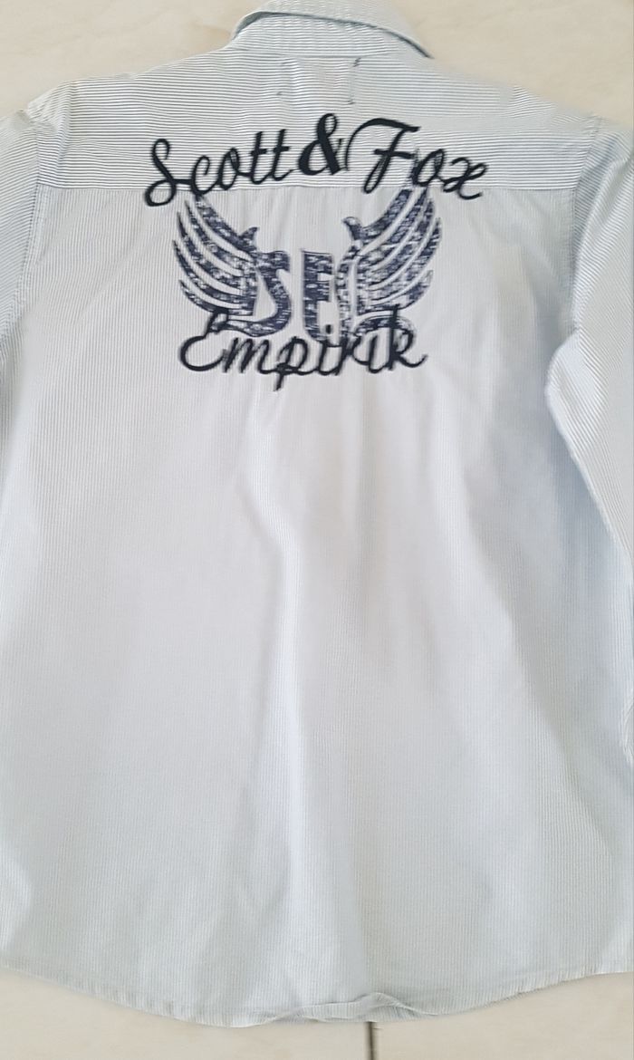 LOT de 3 chemises 14 ans RALPH LAUREN, SCOTT, OKAÏDI, TBE - photo numéro 5