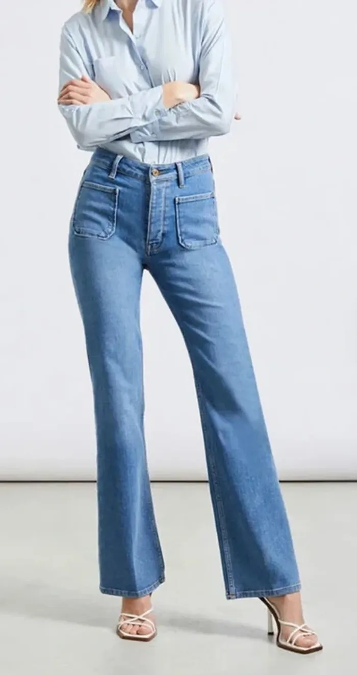 Jean flare taille haute Reiko W31 neuf - photo numéro 8