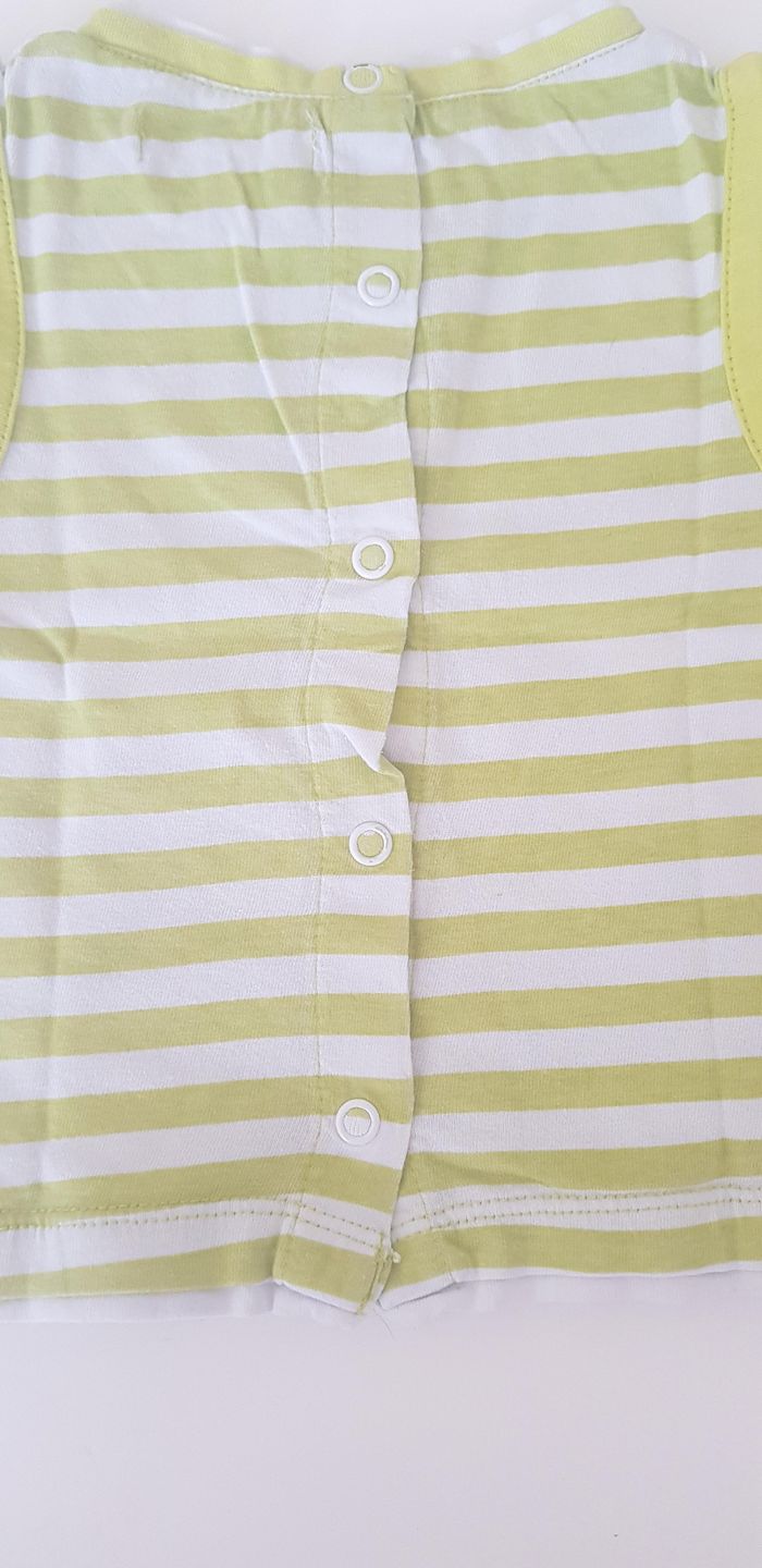 Débardeur vert et blanc. - photo numéro 4