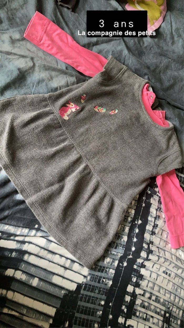 Ensemble tunique + pull 3 ans