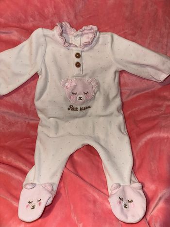 Pyjama grenouillère velours sergent major