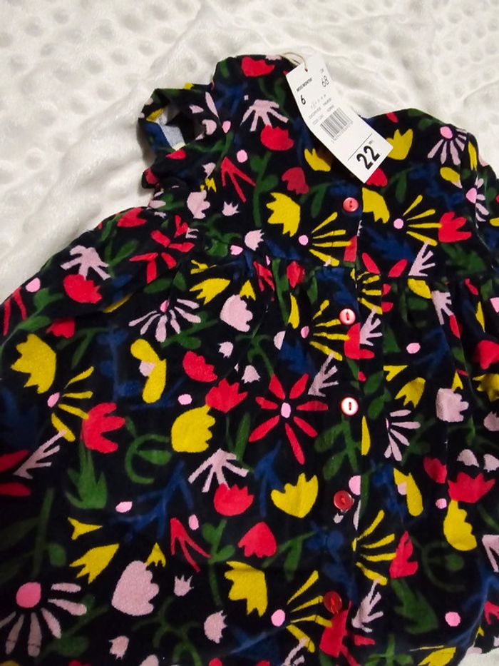 Robe fleurie - DPAM - 6M/68cm - photo numéro 7