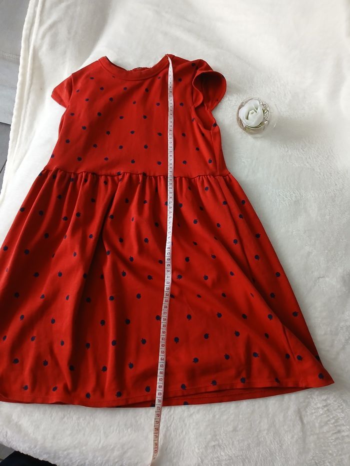 Robe rouge et pommes marine 10 ans Du pareil au même - photo numéro 9