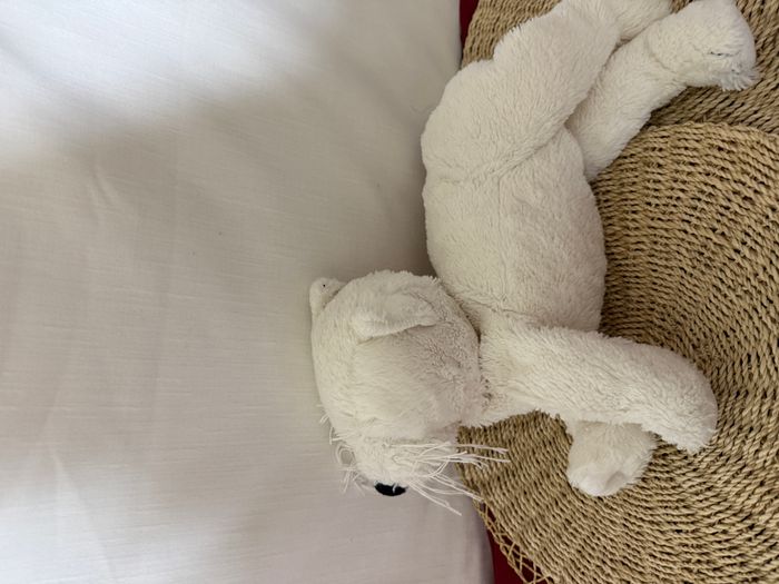 IKEA. Doudou peluche CHIEN blanc - photo numéro 2