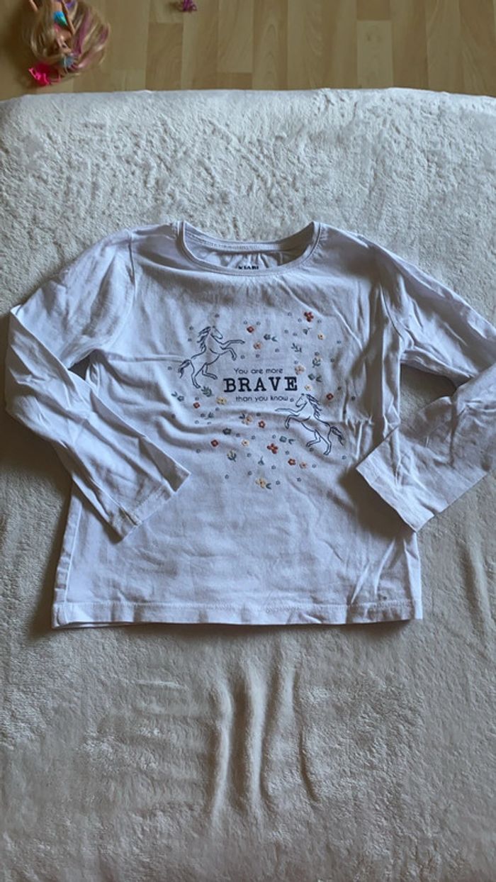 T-shirt longue manche Kiabi - 5 ans - Motif licorne