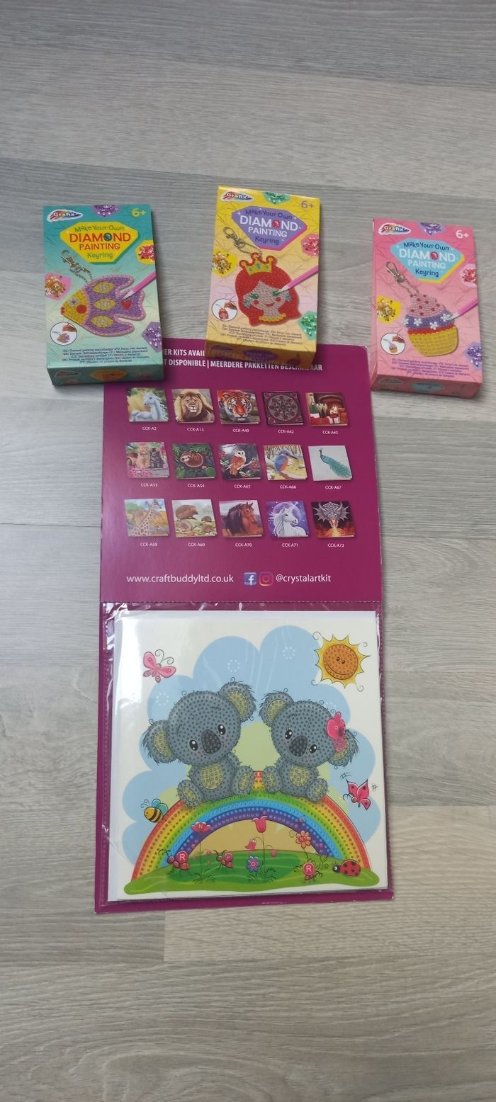 Porte clés et carte creative Diamond painting kit créatif - photo numéro 2