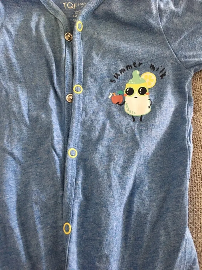 Pyjama été coton léger 6 mois TQF Collection - photo numéro 2