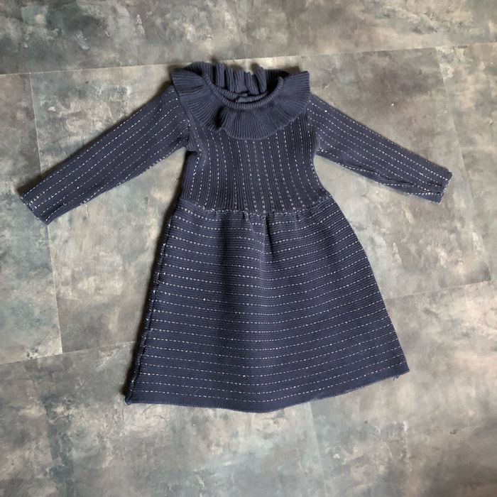 Robe bleu marine Fil or 2 ans Kiabi