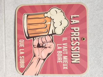 Affiche carte postale la pression