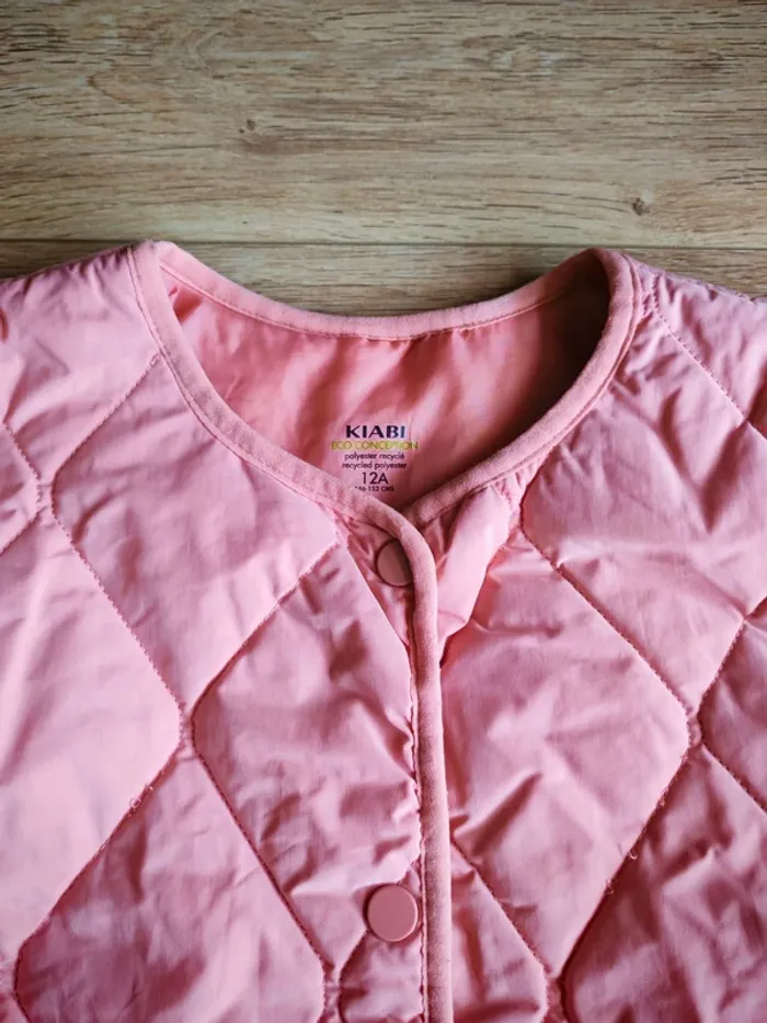 Manteau léger kiabi 12 ans fille rose - photo numéro 3