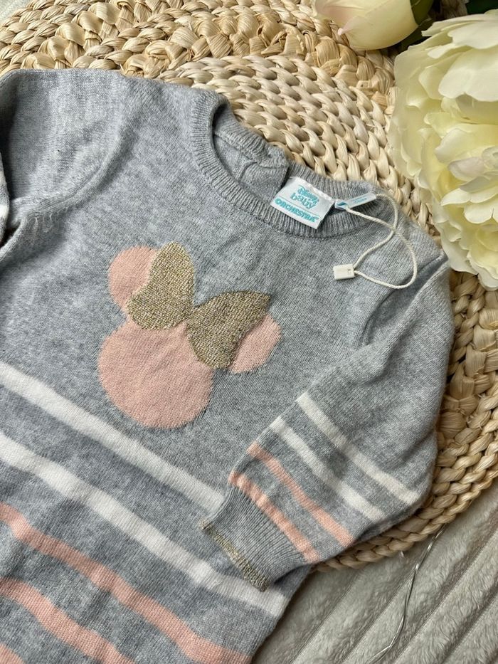 Robe Disney Minnie 3 mois gris et rose Orchestra - photo numéro 2