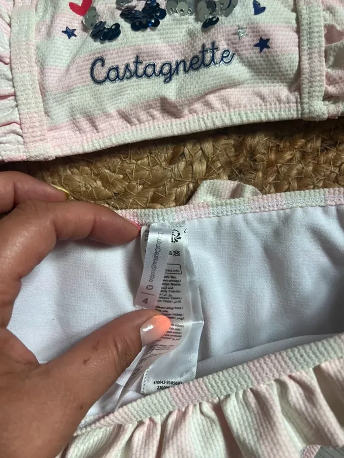 Maillot de bain 2 pièces Lulu castagnette 4 ans - photo numéro 2