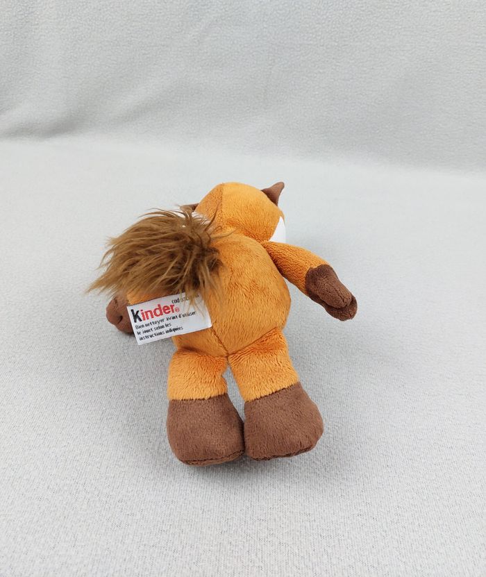 Peluche doudou renard blanc marron KINDER Ferrero 25 cm - photo numéro 3
