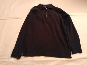 Tee shirt à manches longues épais homme col à zip Tissaia taille M