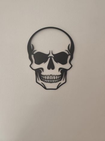 décoration murale tete de mort