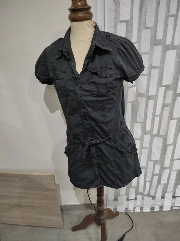 Robe chemise effet combinaison - photo numéro 2