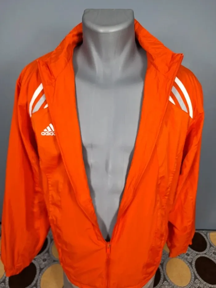 veste imperméable vintage Adidas - orange homme taille M - brodé (399) - photo numéro 6