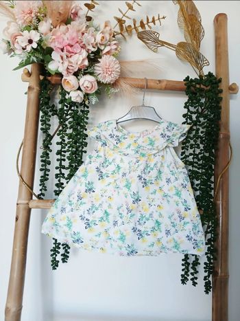 Blouse bébé fille fleurie Primark 9/12 mois