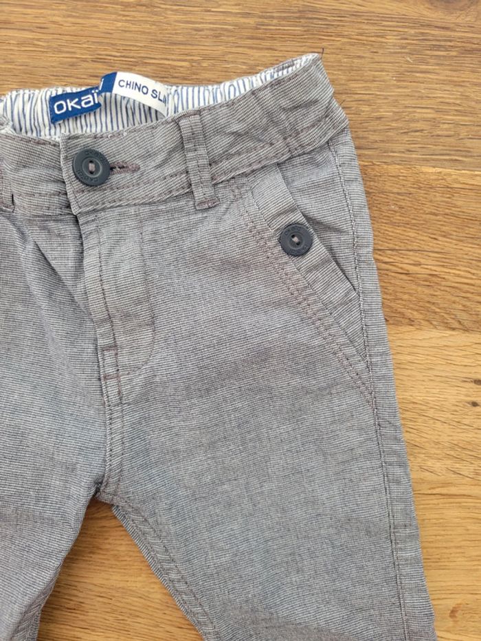 Pantalon chino slim - Okaïdi - 3 ans - photo numéro 2
