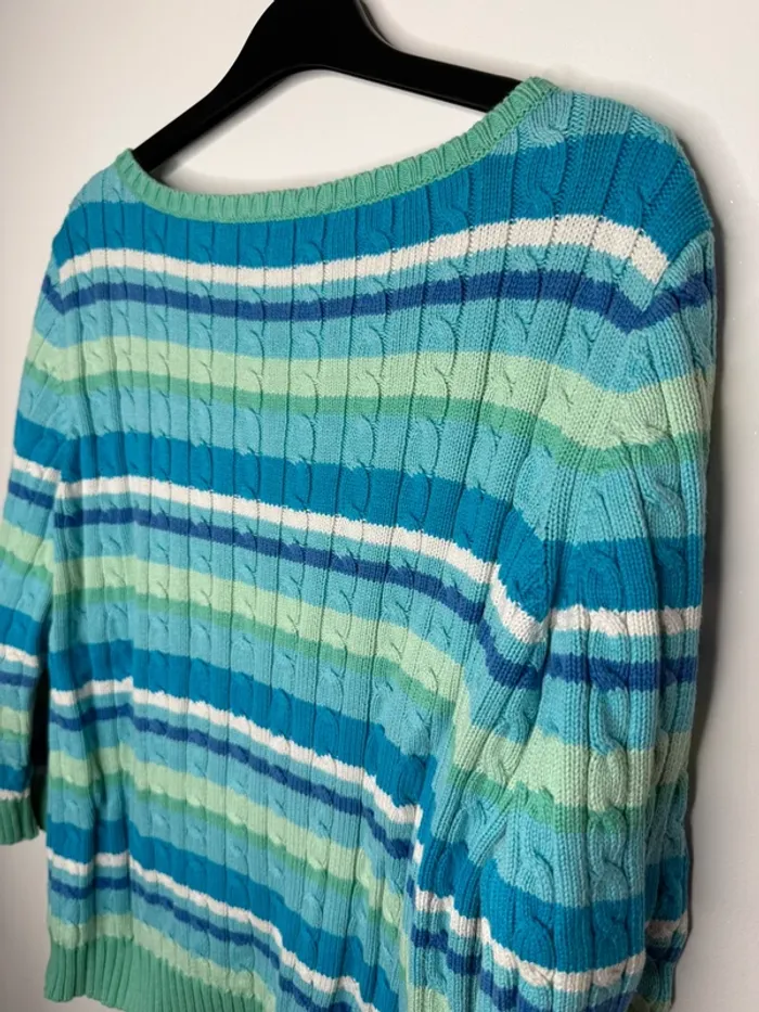 💚 pull torsadé Lauren / Ralph Lauren - multicolore - TM 💚 - photo numéro 8