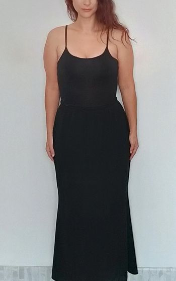 Jupe maxi longue noire grande taille