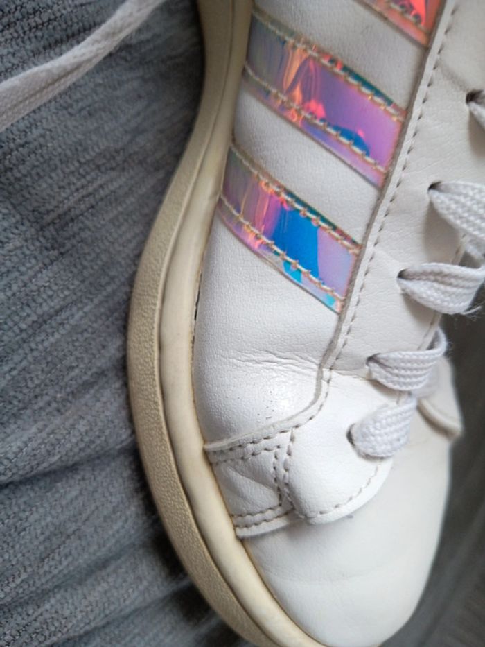 Baskets adidas taille 38 2/3 coloris blanc - photo numéro 4