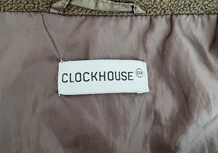 Manteau/doudoune légère verte kaki Clockhouse pour femme en taille 36 - photo numéro 3