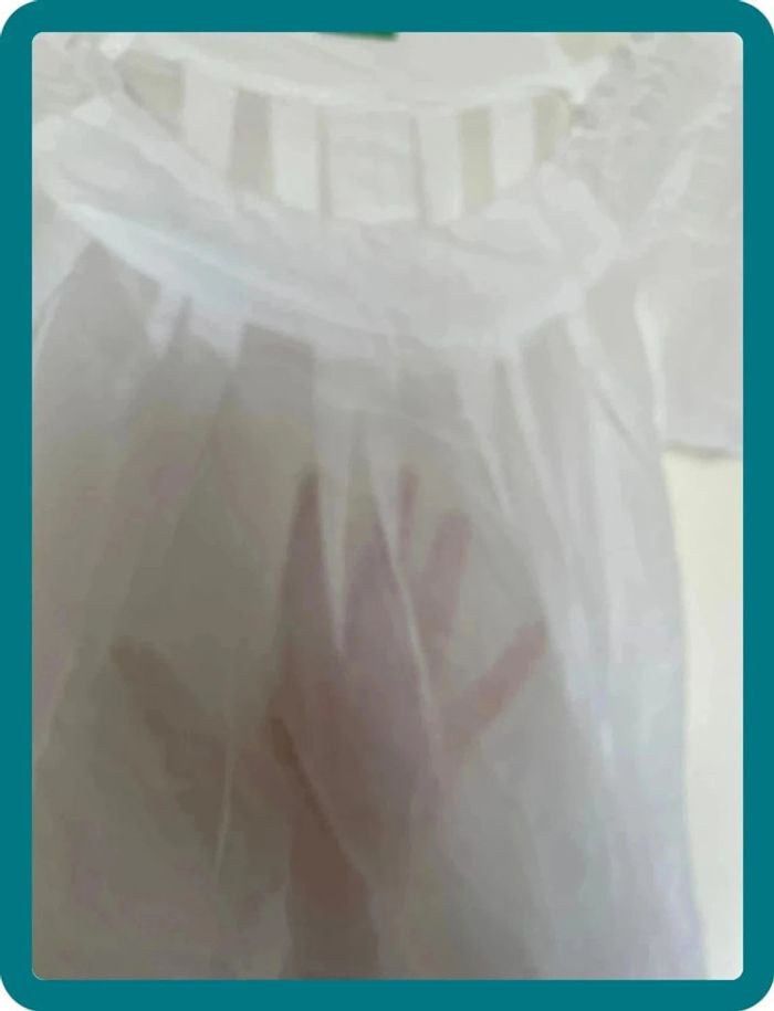 Blouse blanche transparente - photo numéro 5