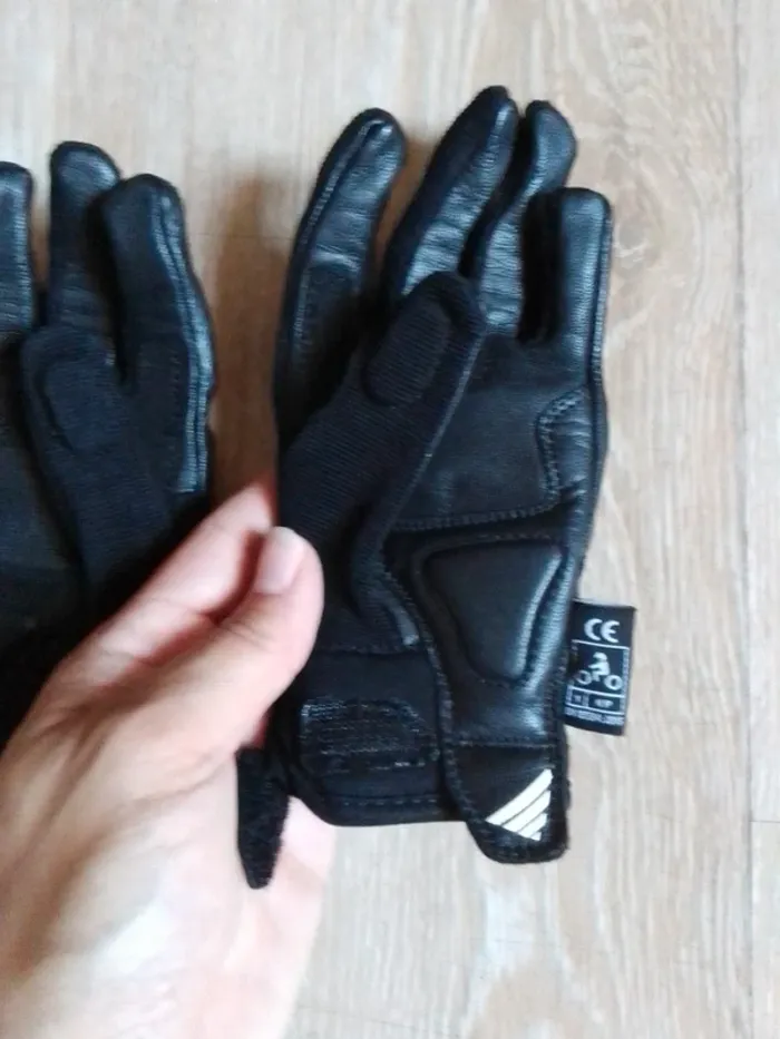 Gant de moto enfant mixte noir blh 6 ans - photo numéro 8