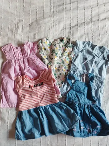 lot de 5 robes fille 18 mois