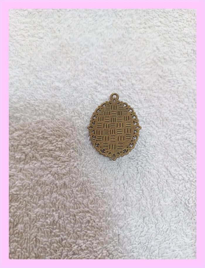 Pendentif avec cabochon en verre La Reine des Neiges - photo numéro 2